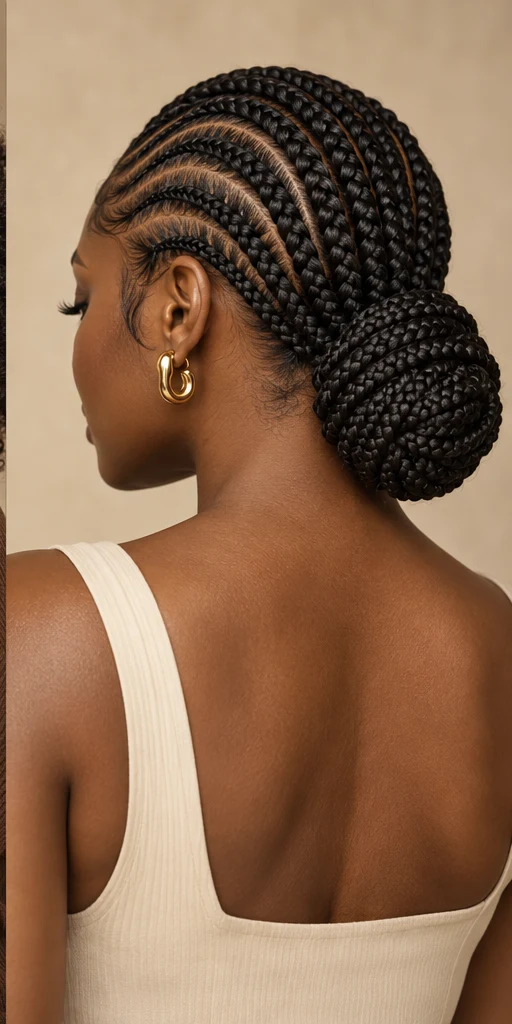 Illustrative braided occasion updo